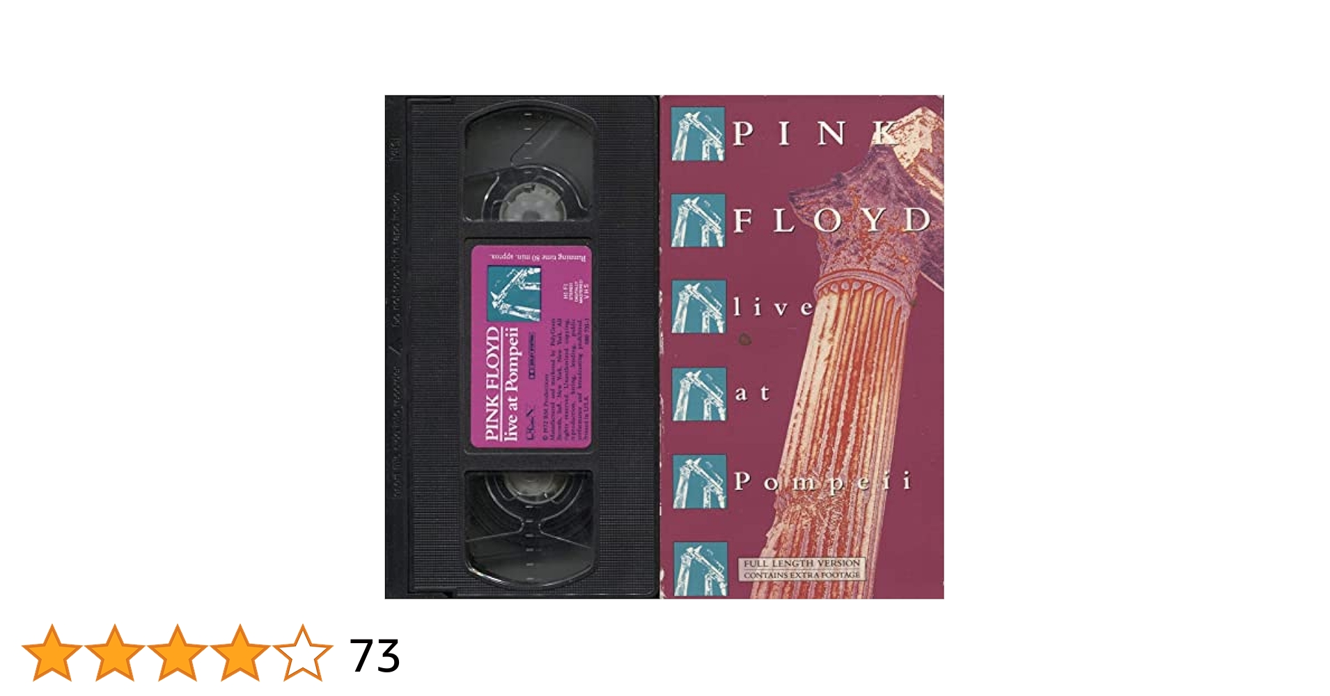 Amazon.com: Pink Floyd - Live at Pompeii [VHS] : Pink Floyd